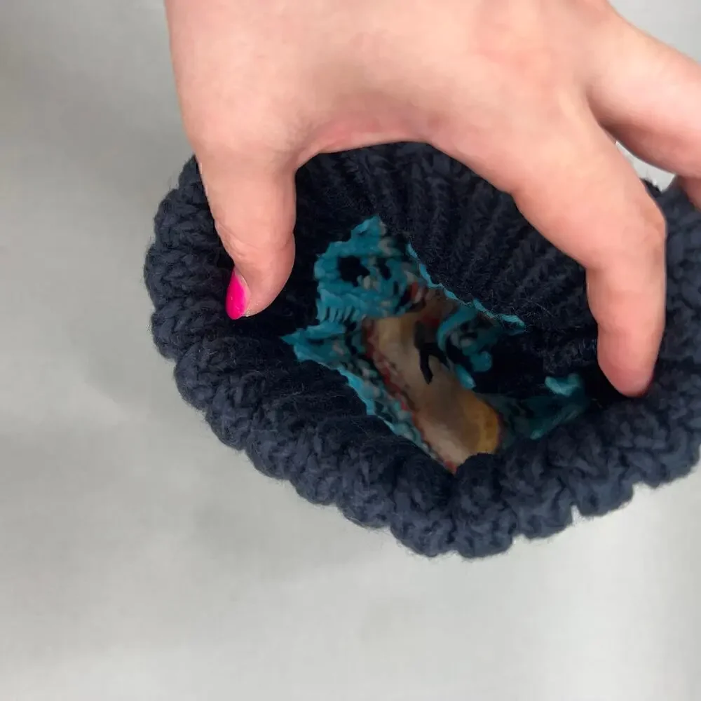 Beanie Fair Isle Knit Pom Pom Unisex One Size Cozy Nordic Scandinavian Snow - Picture 5 of 8